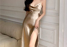 슬릿 드레스(금/은)